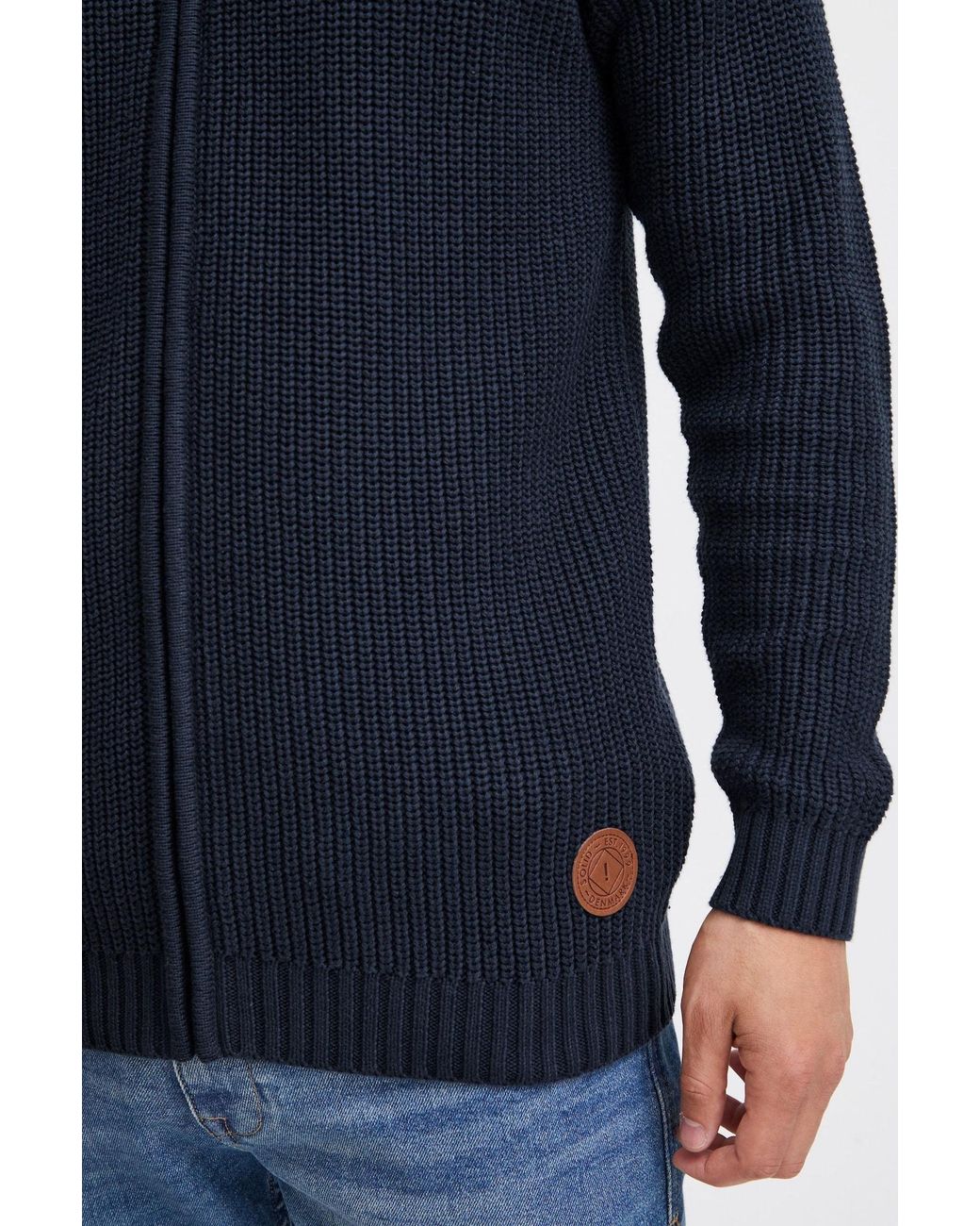 Solid Strickjacke Xenos in Blue für Herren