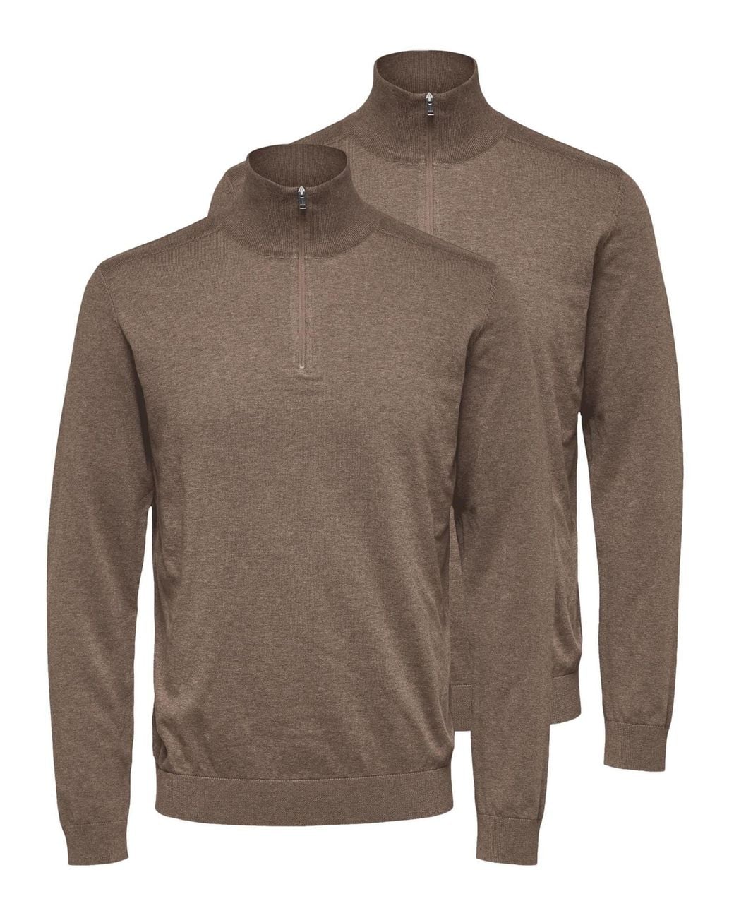SELECTED Pullover Berg in Brown für Herren