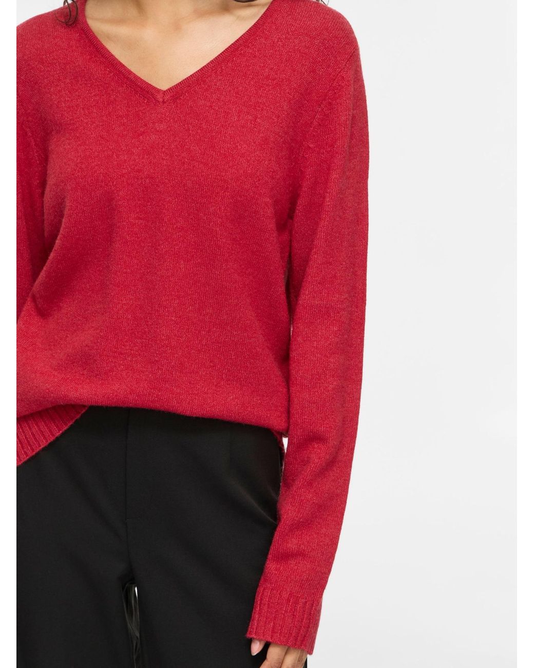Vila Red Pullover Viril