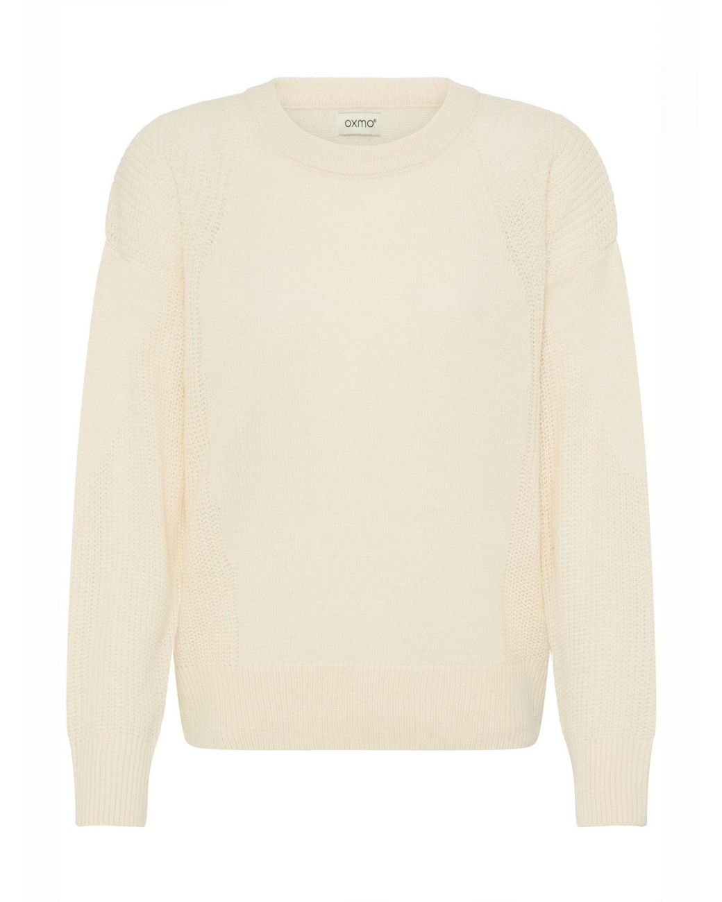 Oxmo White Strickpullover Oxiselmo