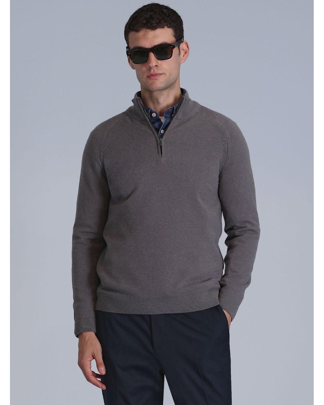 Lufian Pullover Stavan in Gray für Herren