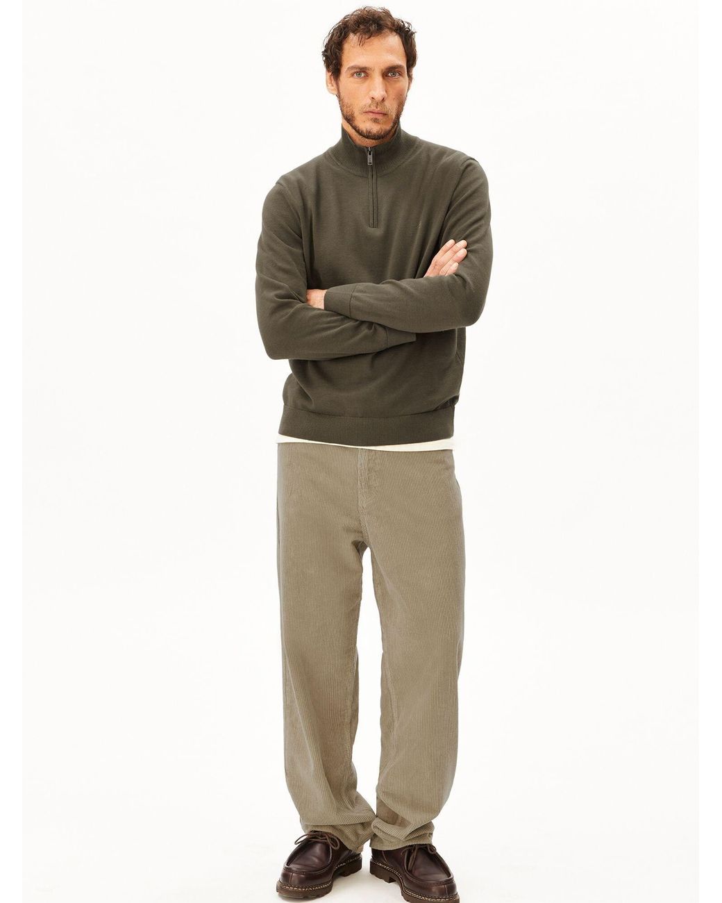 ARMEDANGELS Pullover Faabes (Gots) in Green für Herren