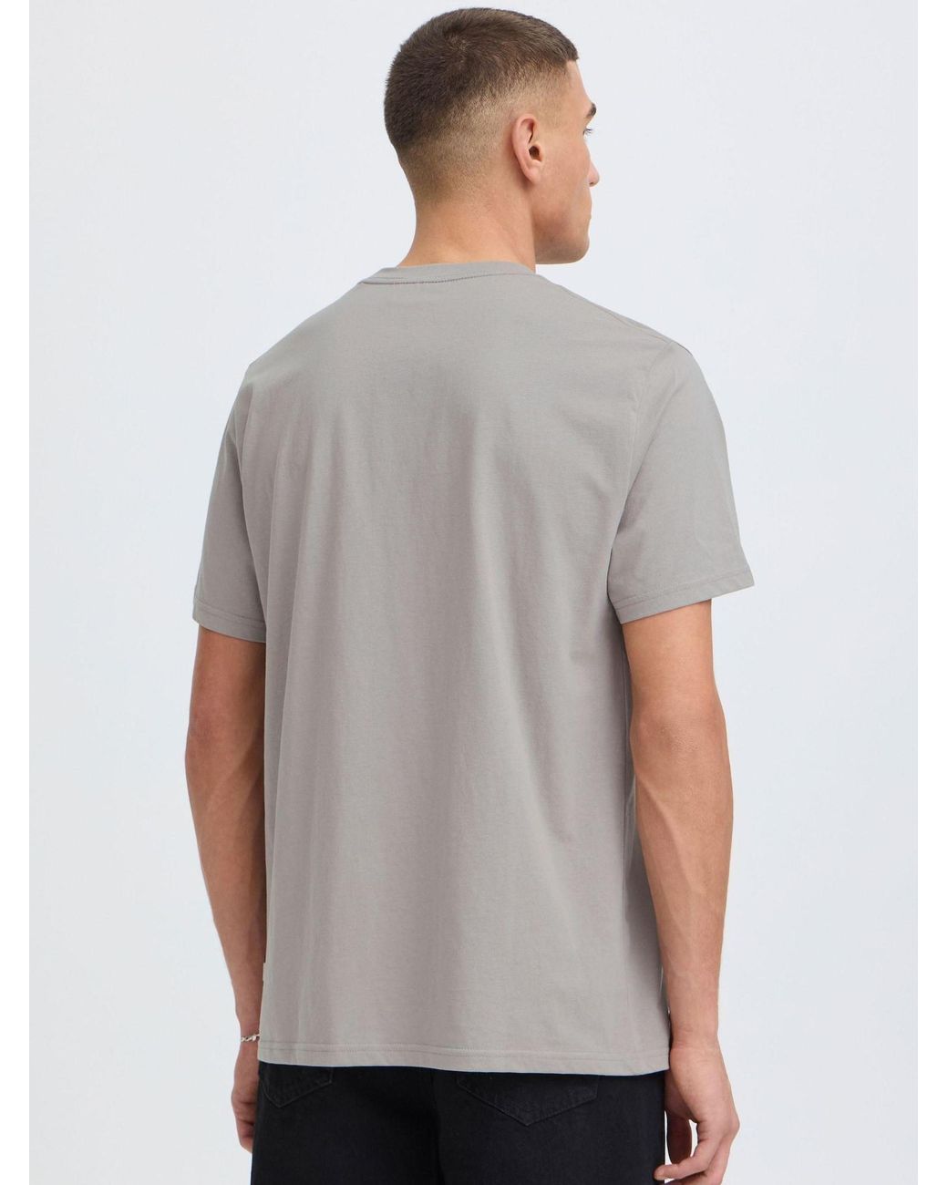 Solid Rundhalsshirt Sduwe in Gray für Herren