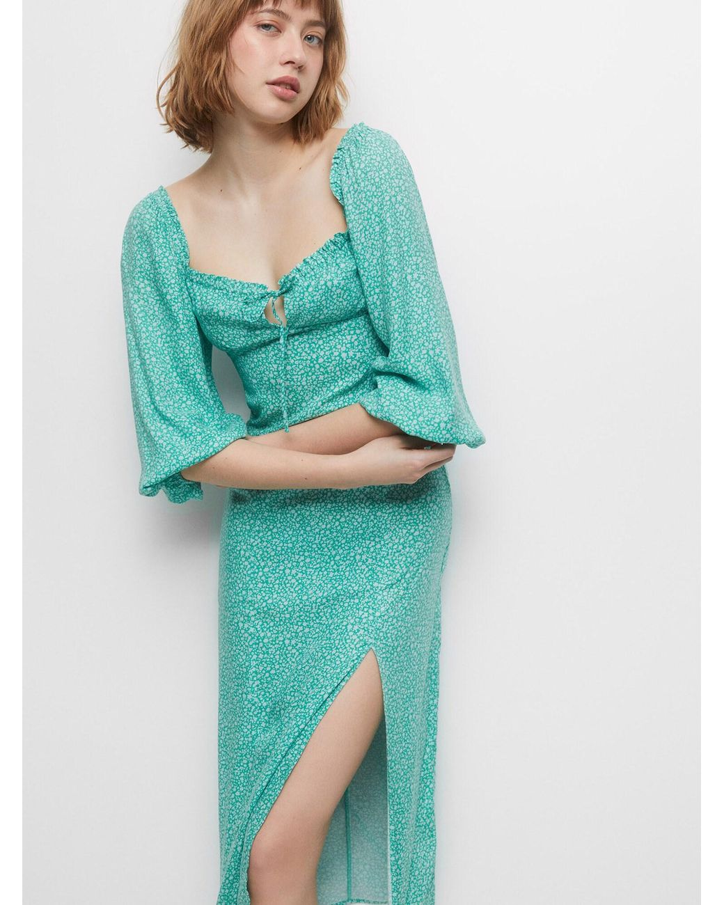 Pull&Bear Blue Kleid
