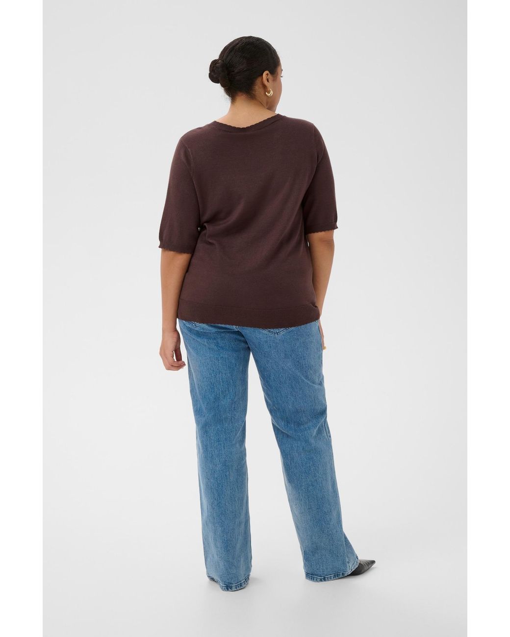 Kaffe Brown Pullover Kclizzy
