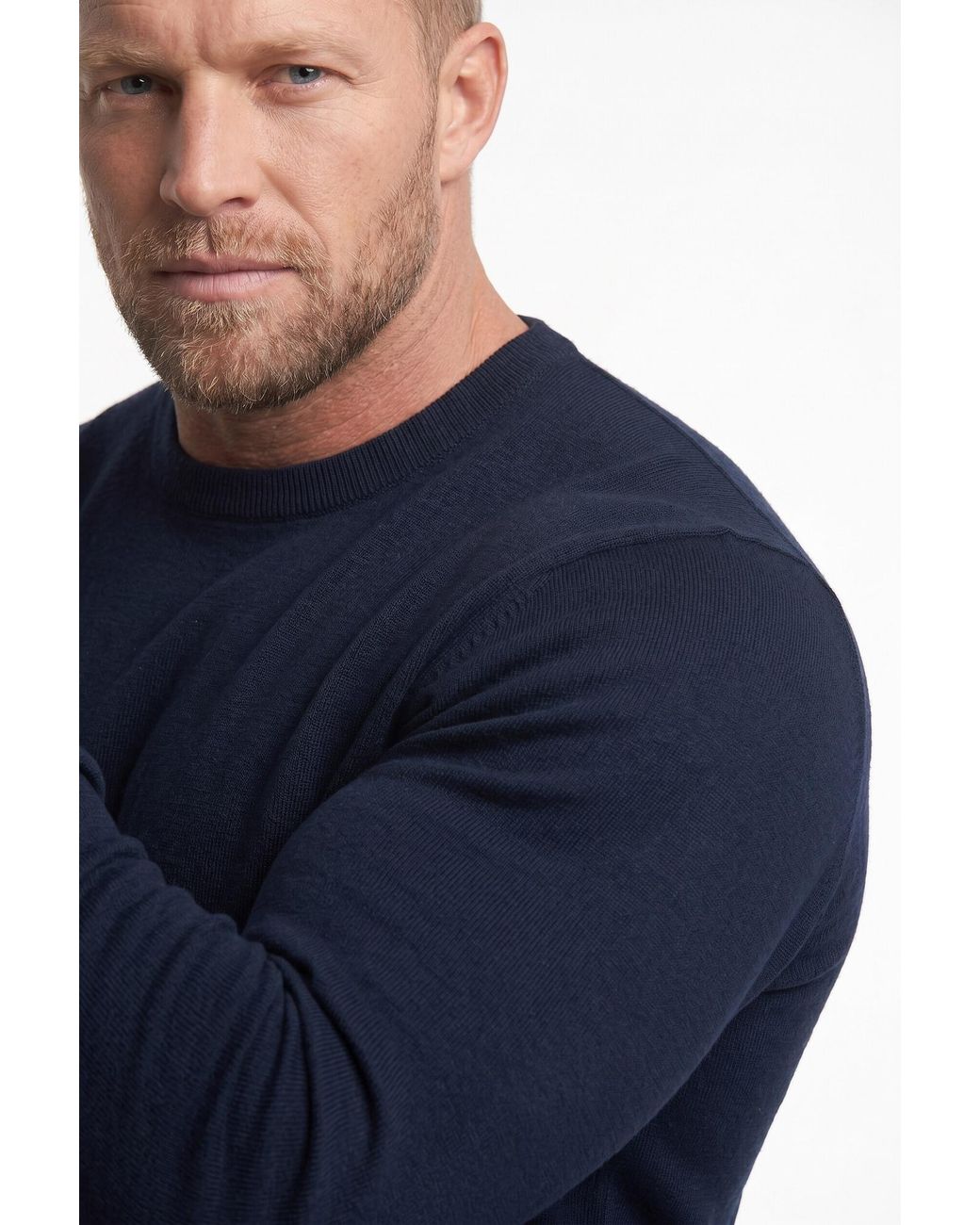 Men Plus Pullover in Blue für Herren