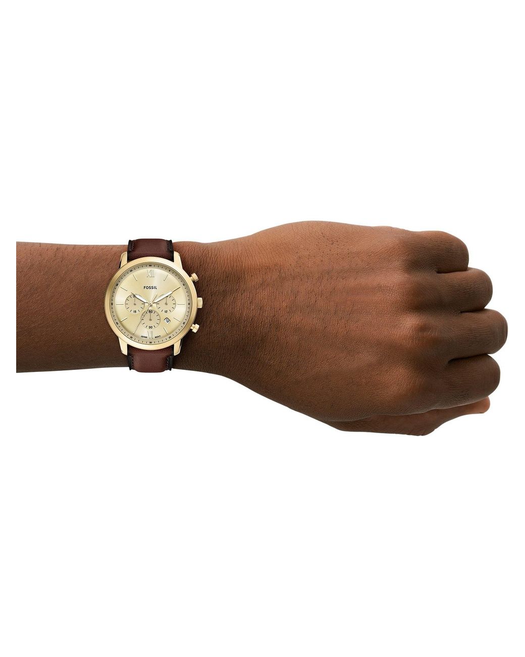 Fossil Analoguhr Neutra in Metallic für Herren