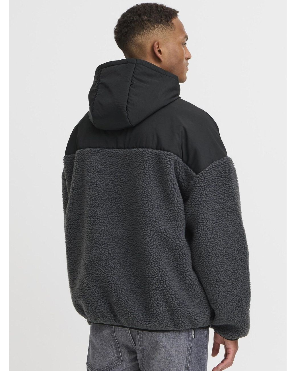 Solid Fleecejacke Mark in Black für Herren