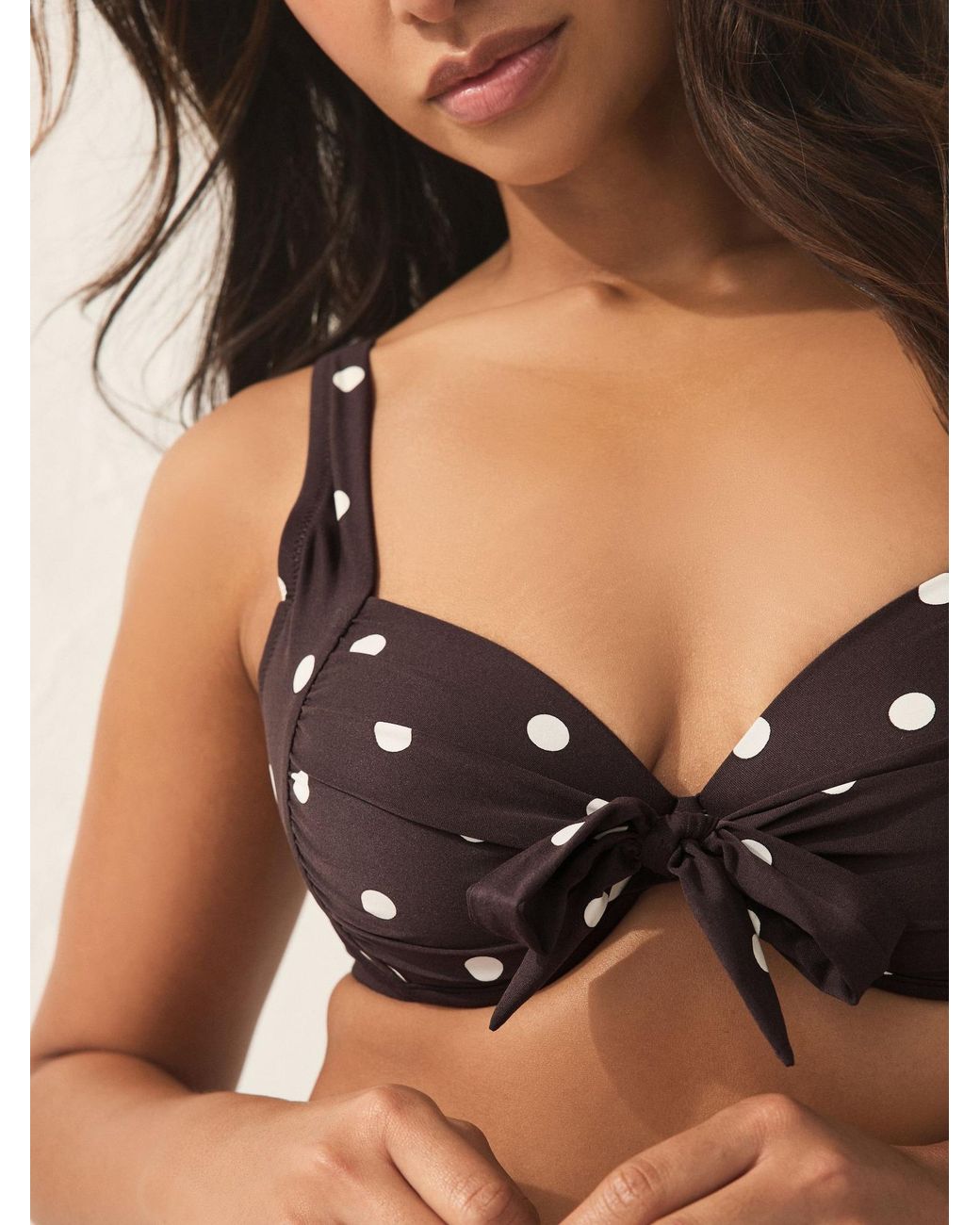 Next Brown Bikinitop