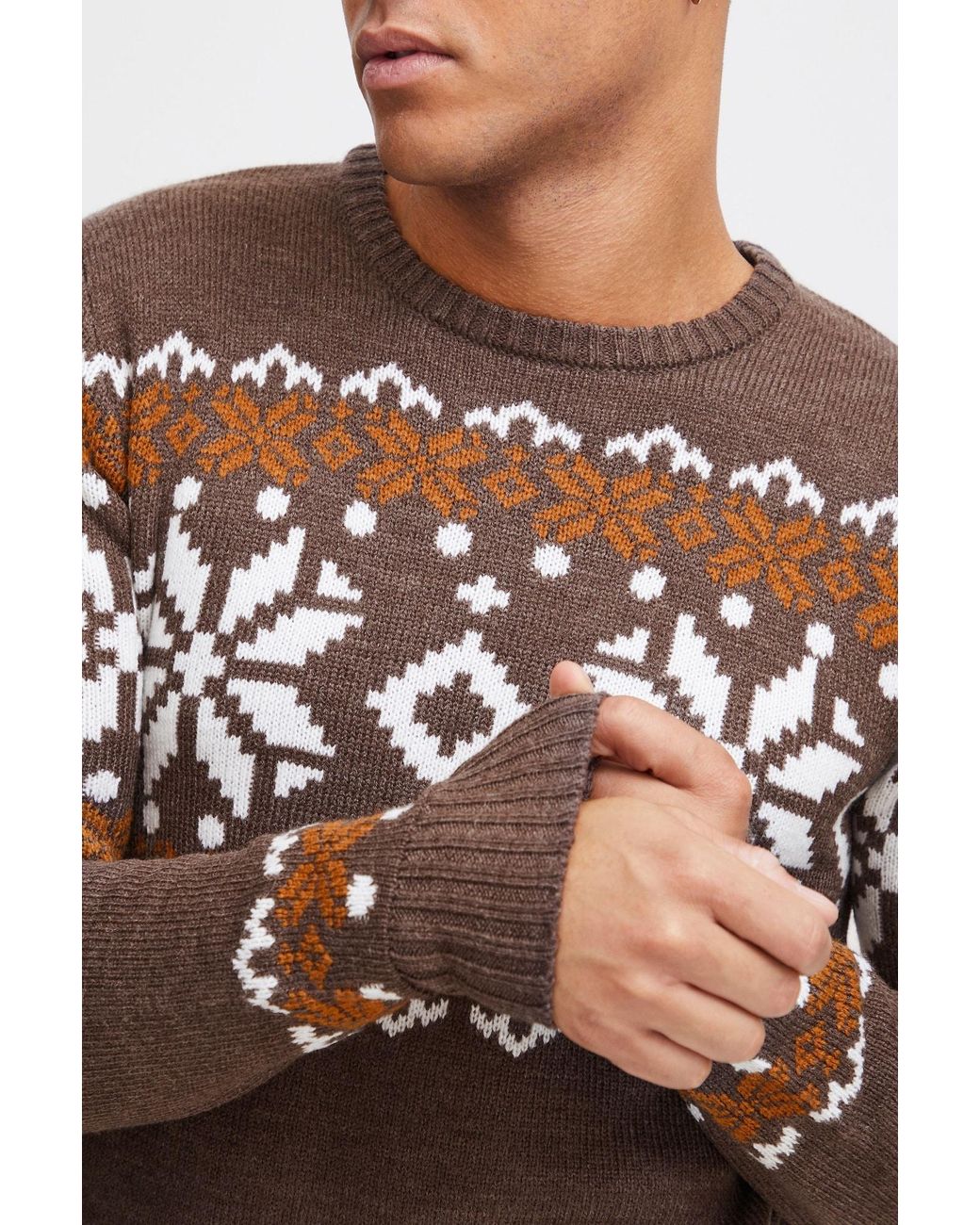 Solid Pullover Norwig in Brown für Herren