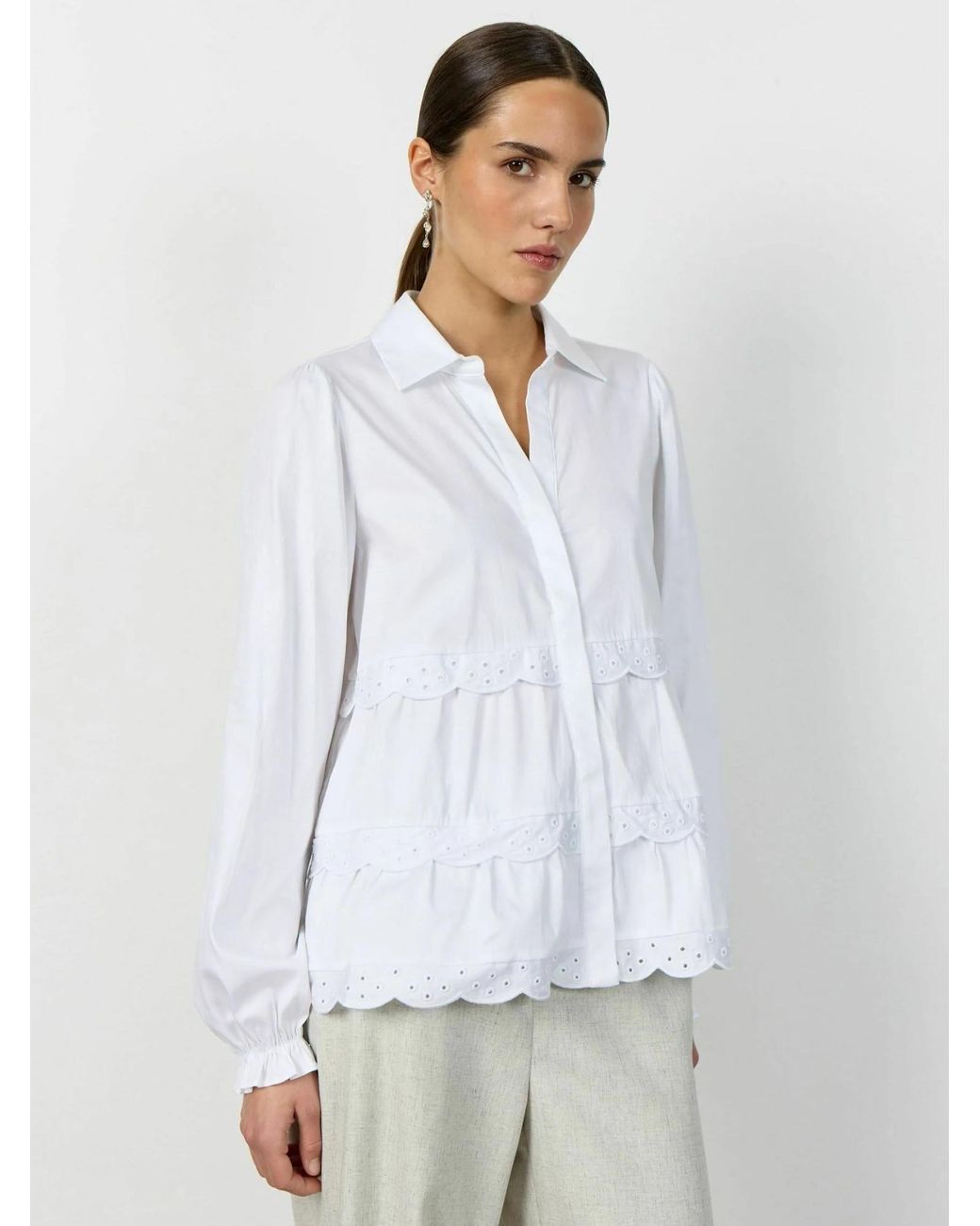 Levete Room White Shirt Lr-Isla Solid 135