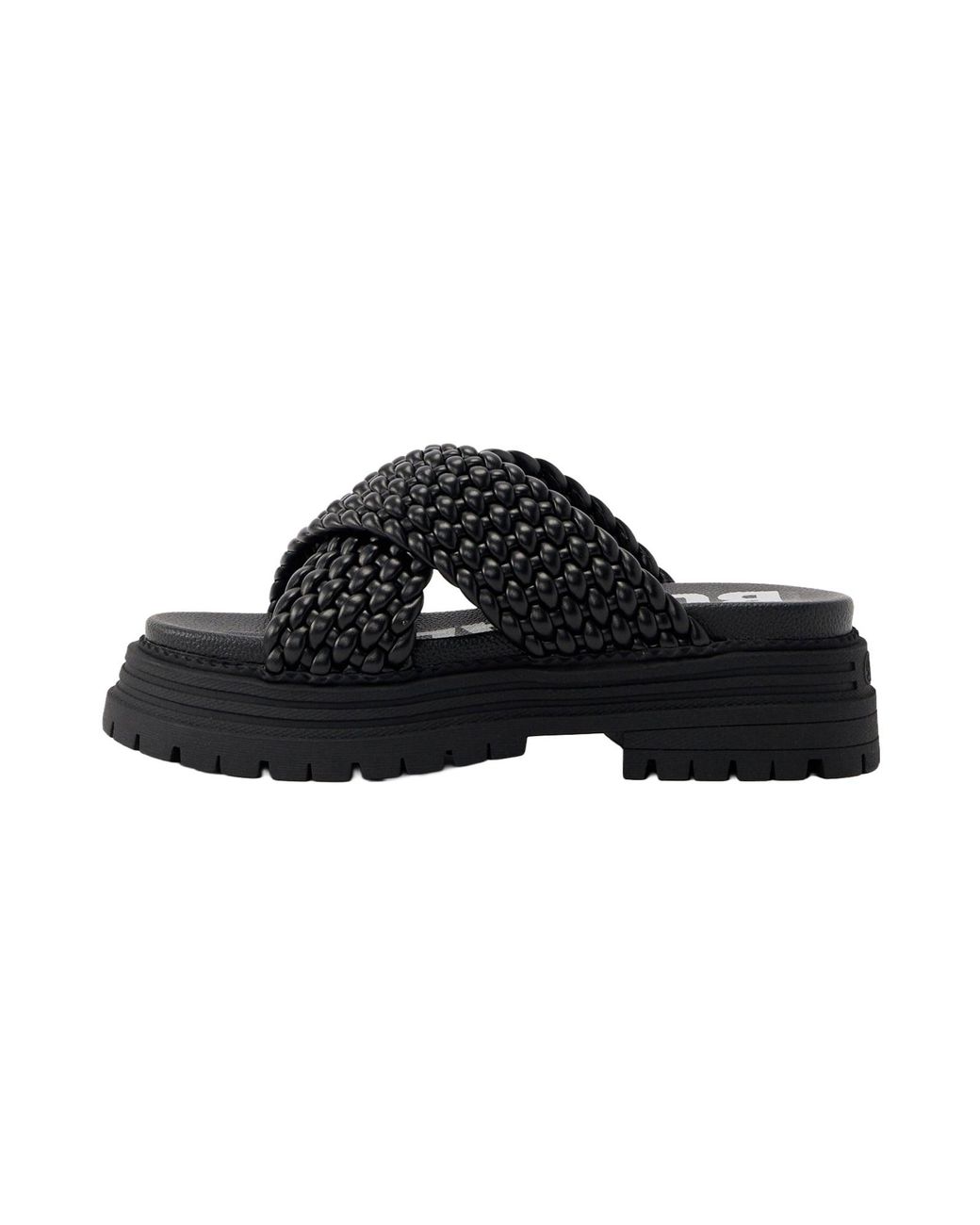 Buffalo Black Pantolette Lennox