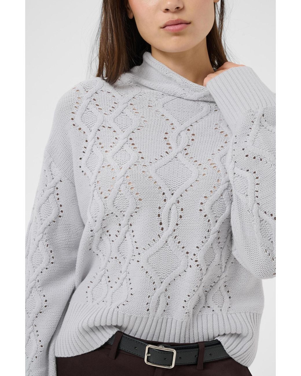 Part Two White Pullover Charne