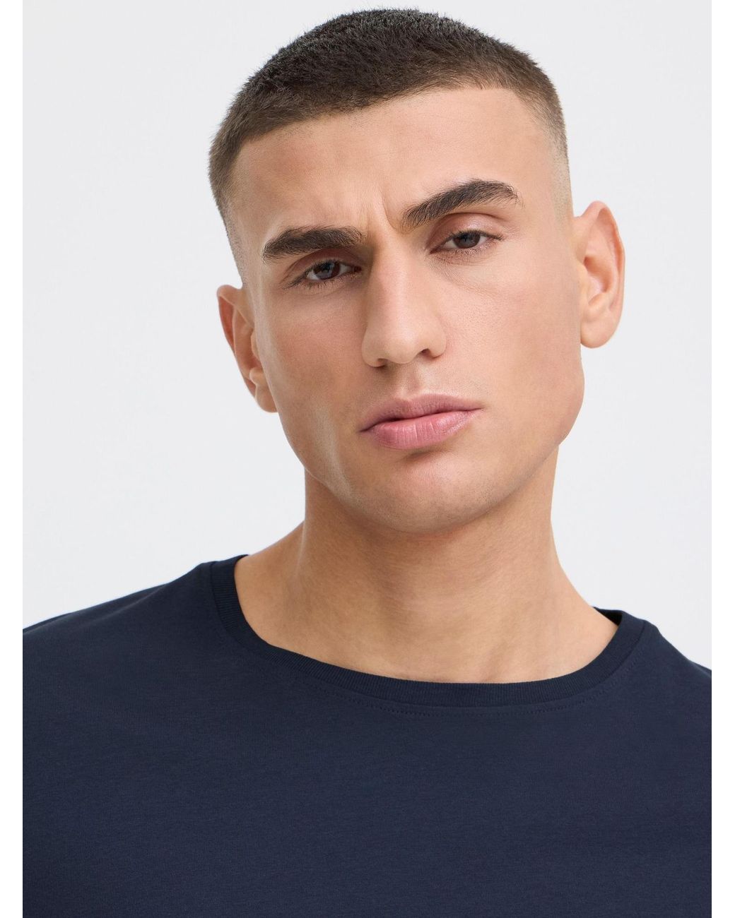 Solid T-Shirt Sdrock in Blue für Herren
