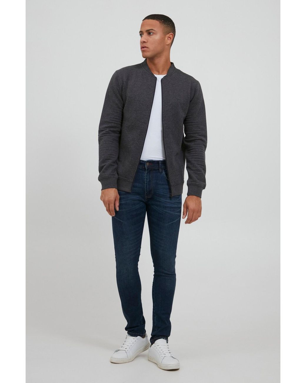 INDICODE Sweatjacke Bronte in Gray für Herren