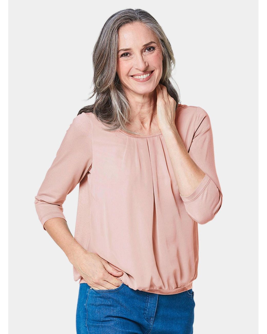 Goldner Pink Bluse