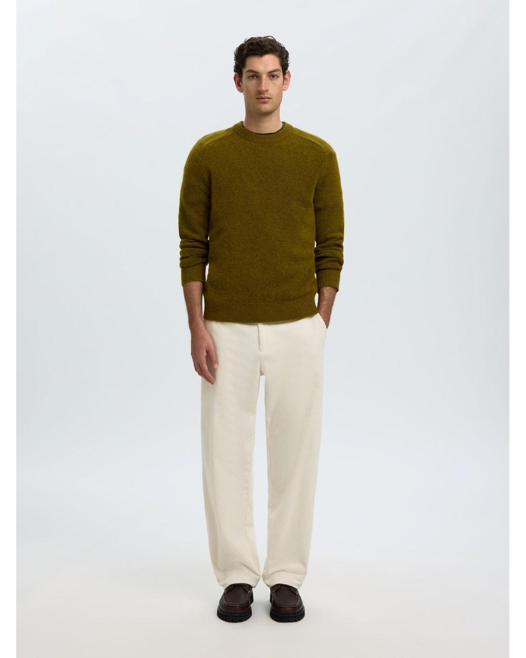 SELECTED Pullover 16086699 in Green für Herren