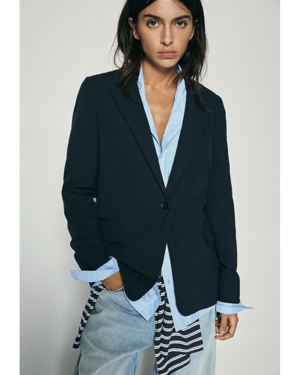 Pull&Bear Blue Blazer