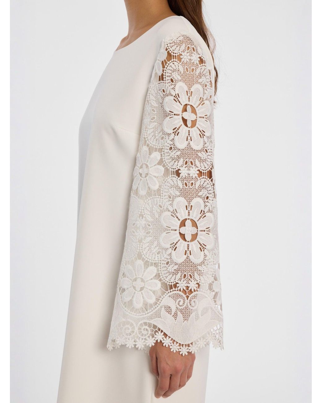 Ana Alcazar White Kleid Daini