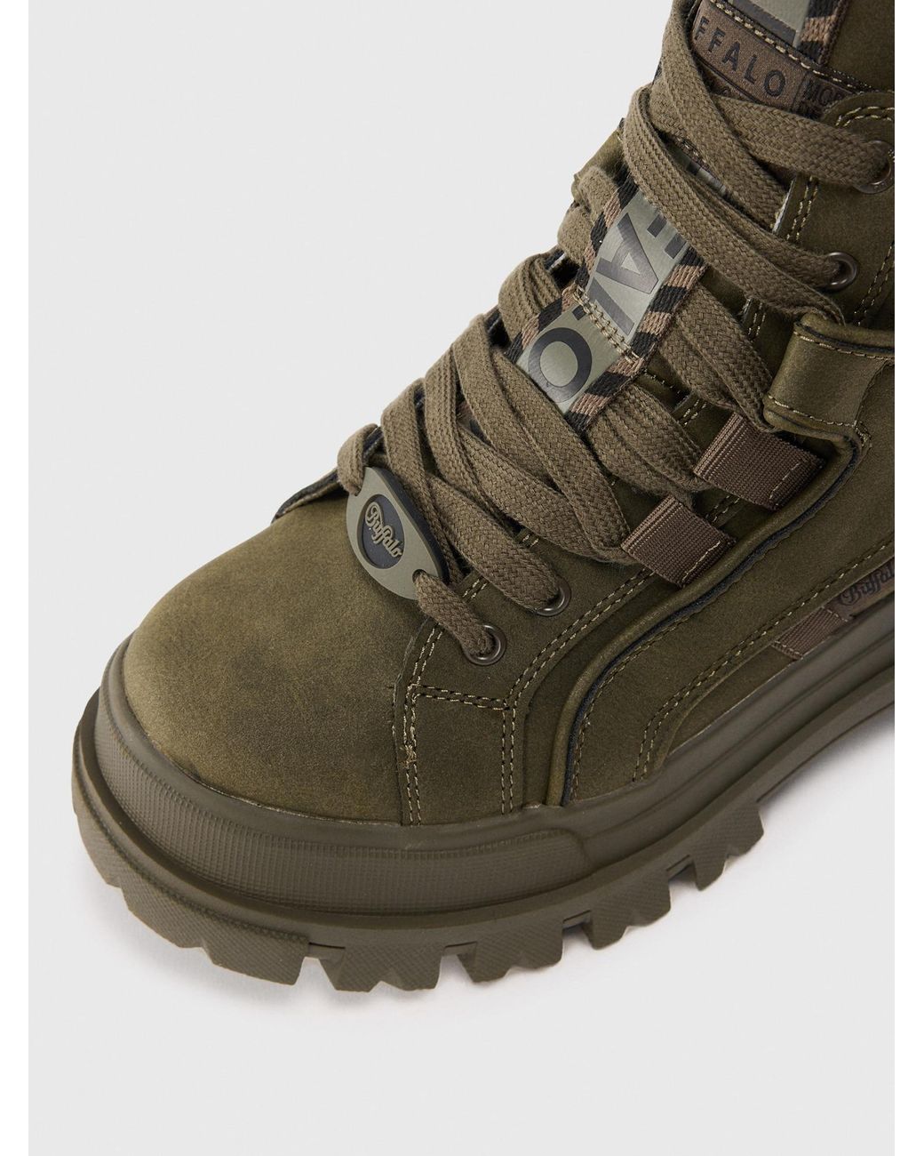 Buffalo Brown Schnürstiefelette Aspha