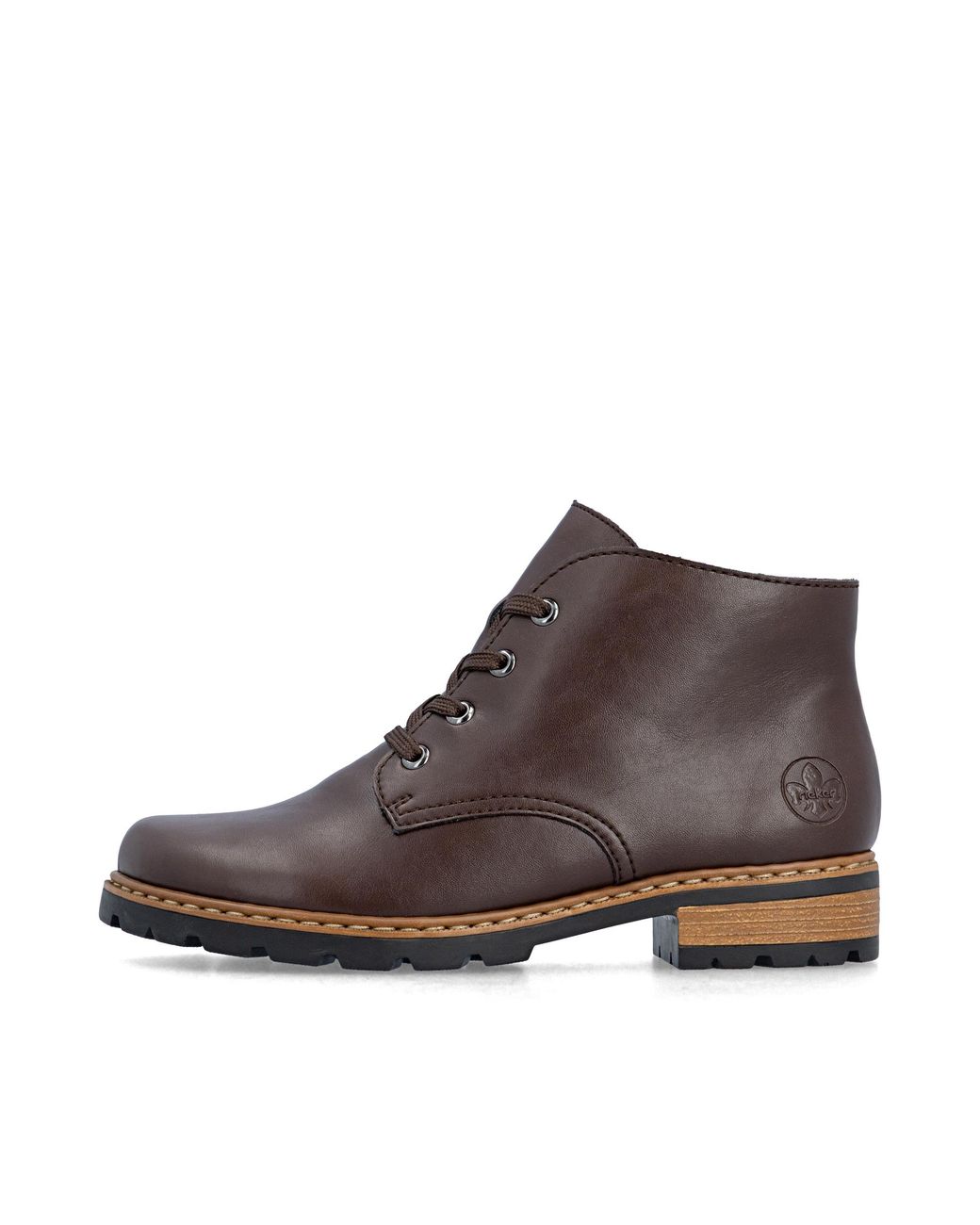 Rieker Brown Schnürstiefelette