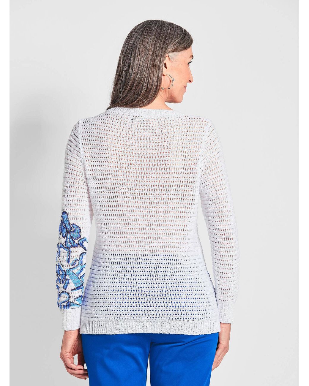 Goldner Blue Druckpullover