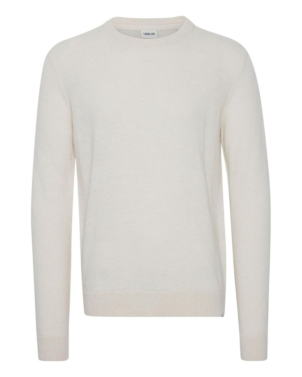 Solid Pullover in White für Herren
