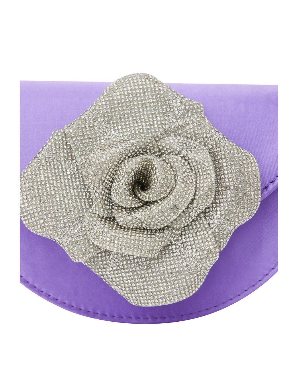 faina Gray Clutch