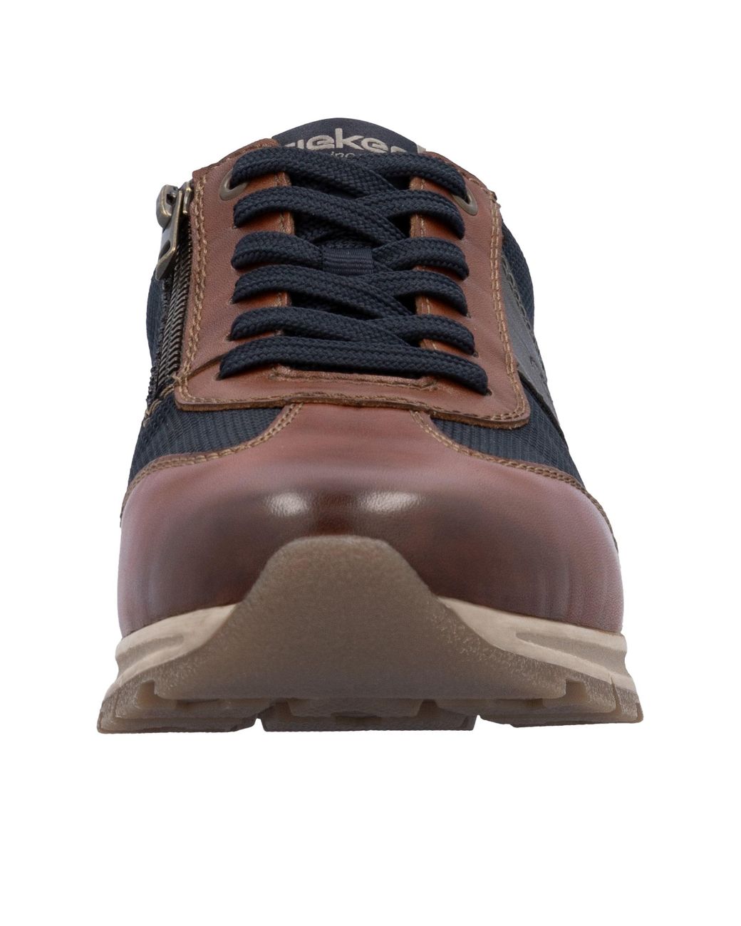 Rieker Schnürschuh, Halbschuh, Casual-Sneaker mit gep. Schaftrand in Brown für Herren