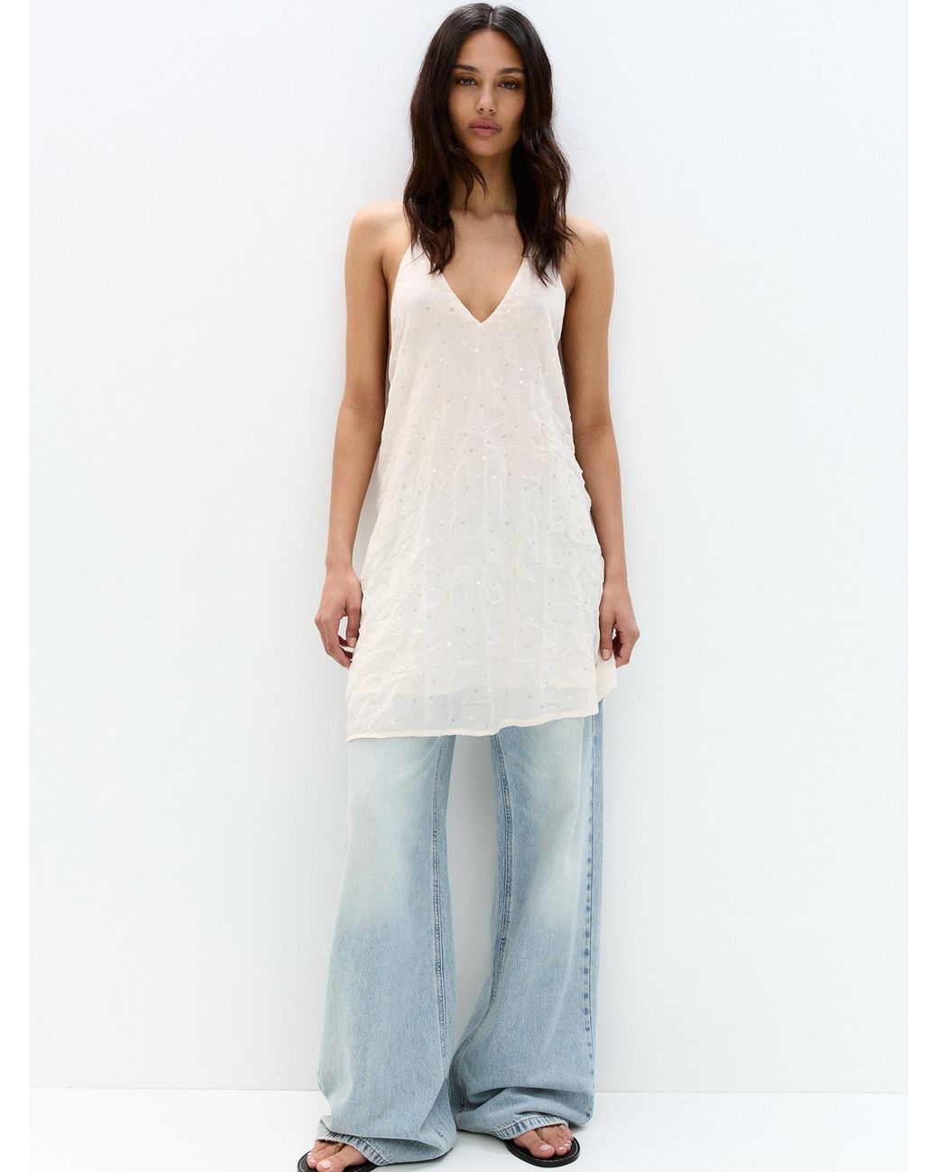 Pull&Bear White Kleid