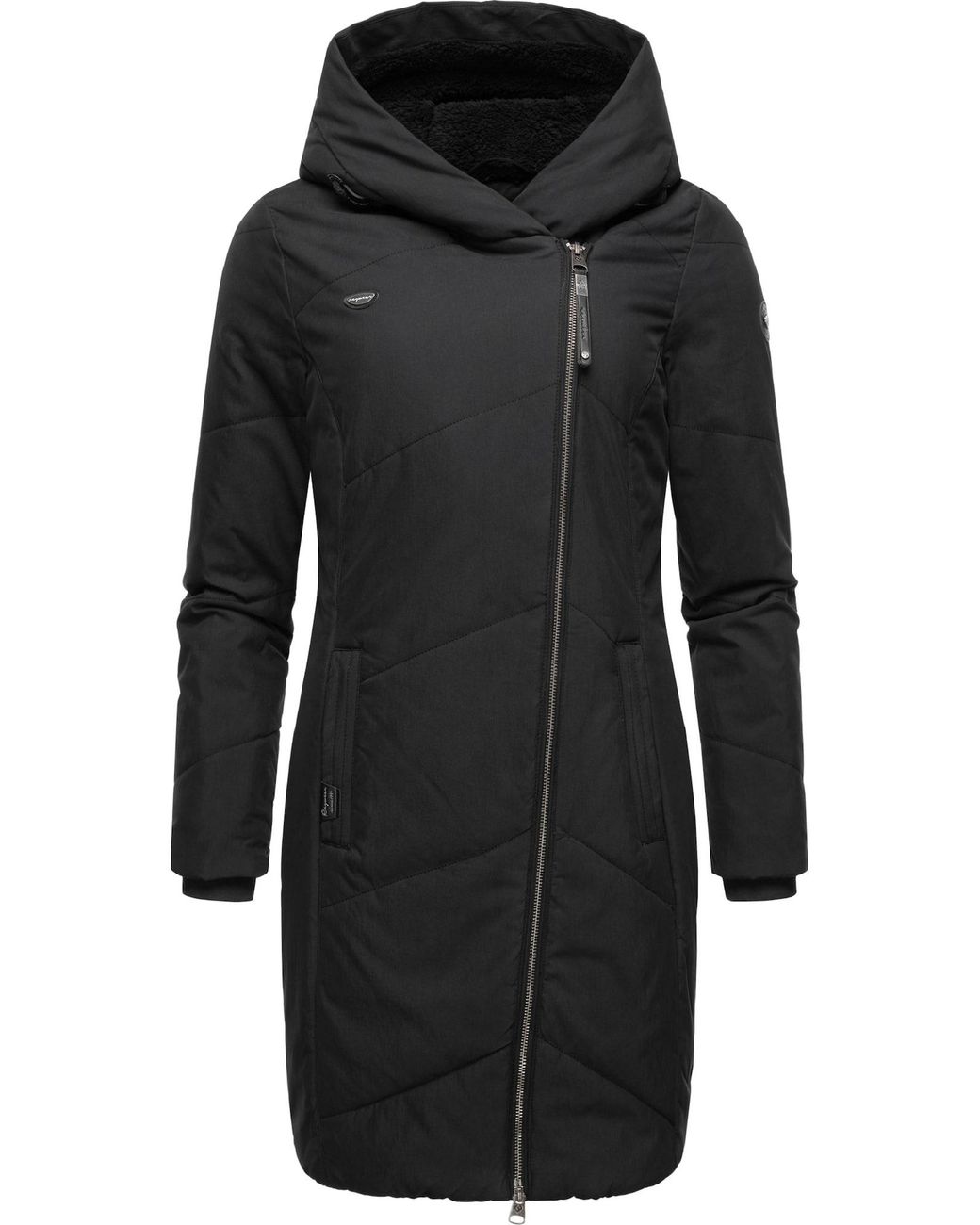 Ragwear Black Wintermantel Gordon