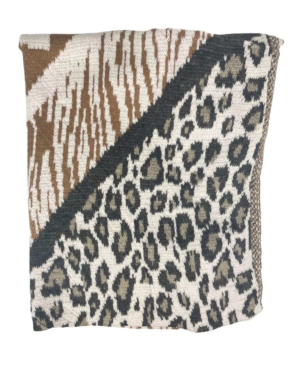 Kumixi Gray Schal Leopard
