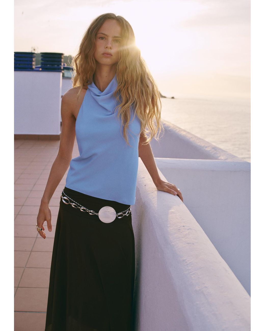 Mango Blue Top Dalias