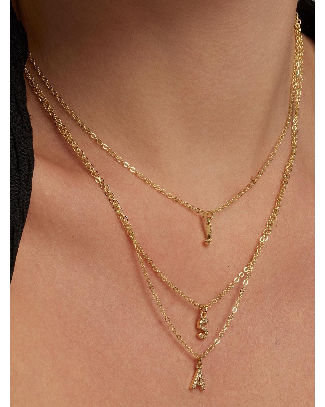 Luxenter Metallic Kette Alphabet