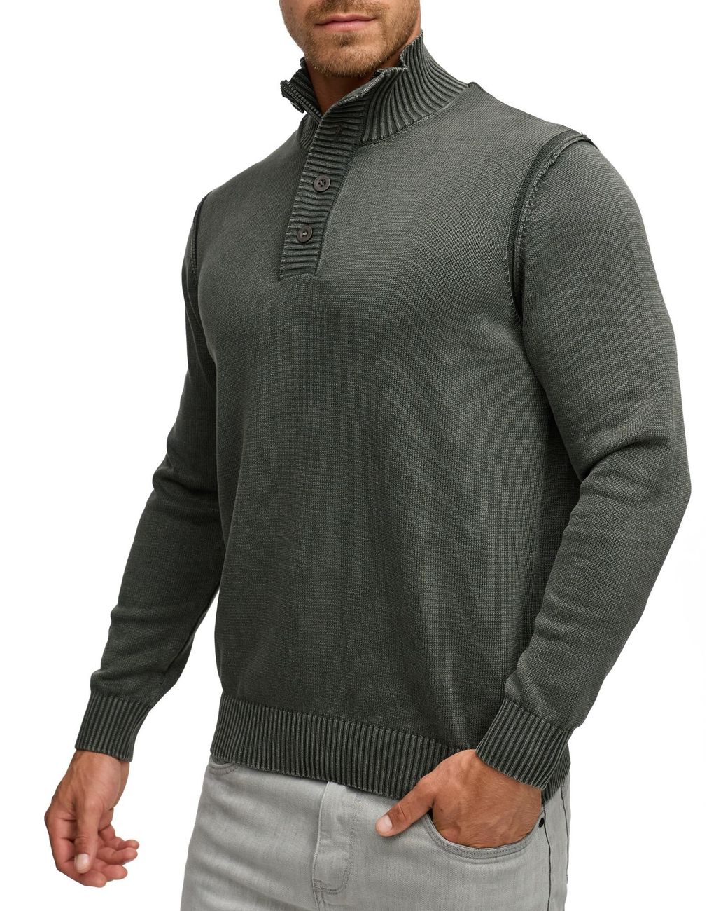 INDICODE Pullover in Gray für Herren