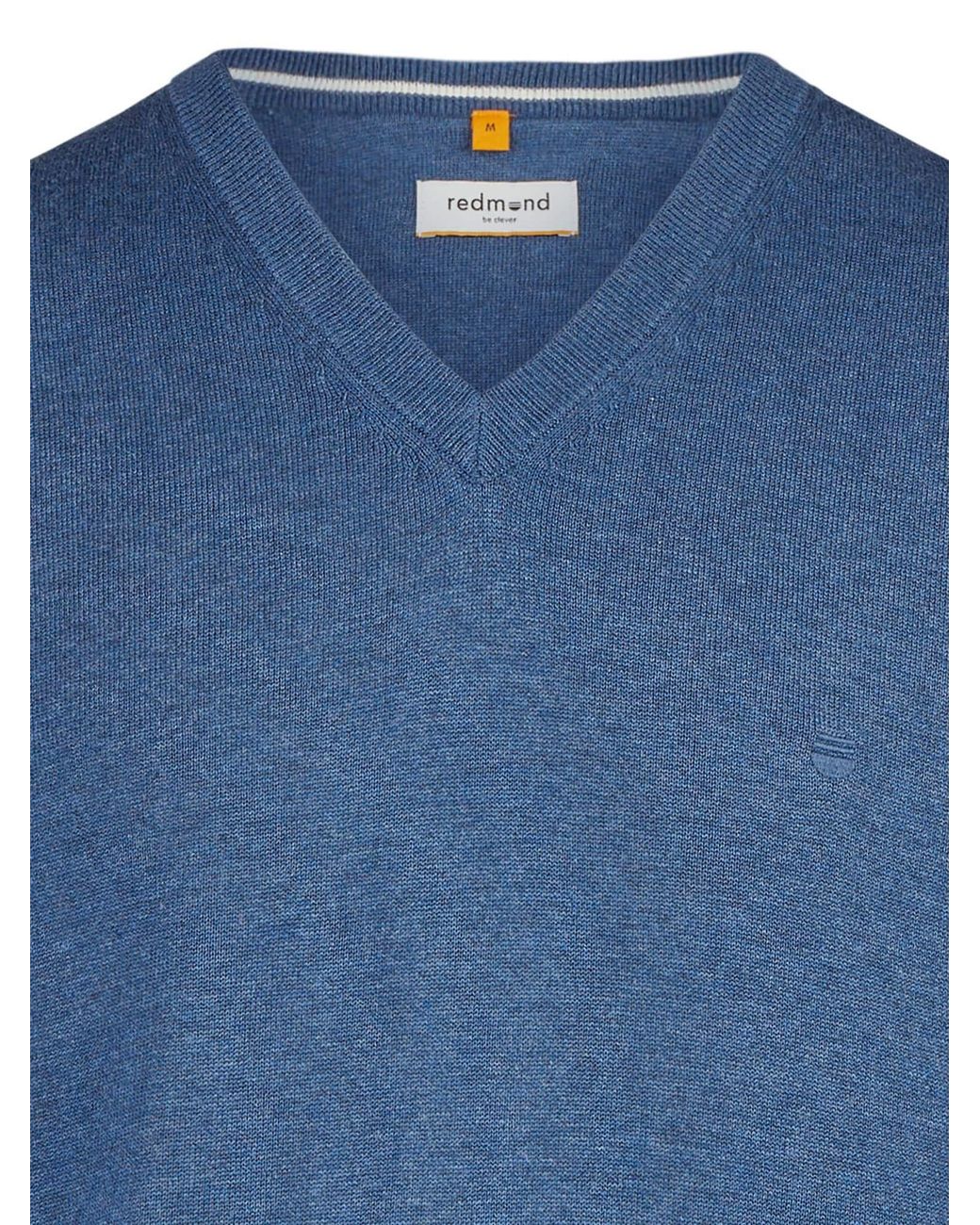 Redmond Pullover Basic in Blue für Herren