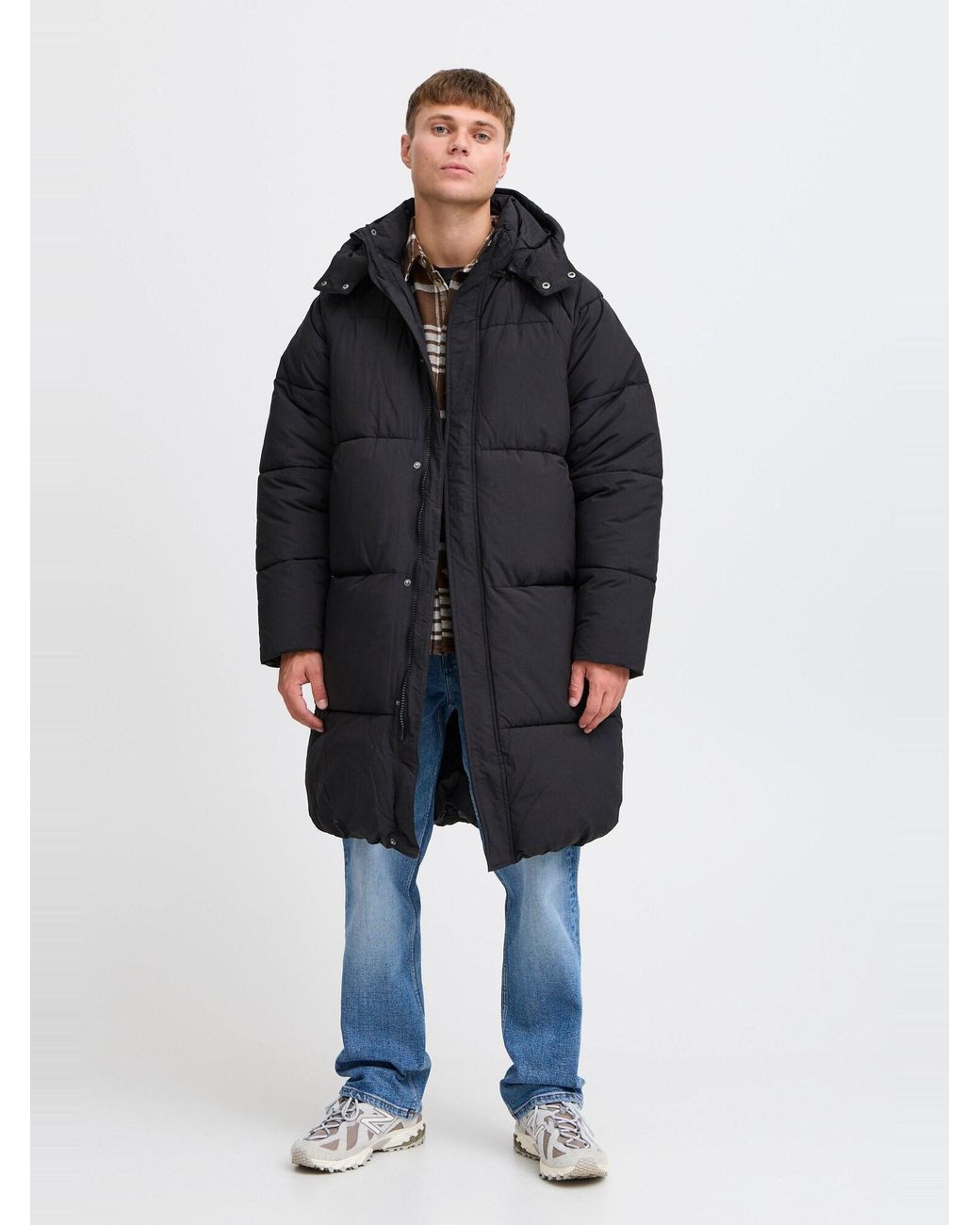 Solid Übergangsparka Milo in Black für Herren