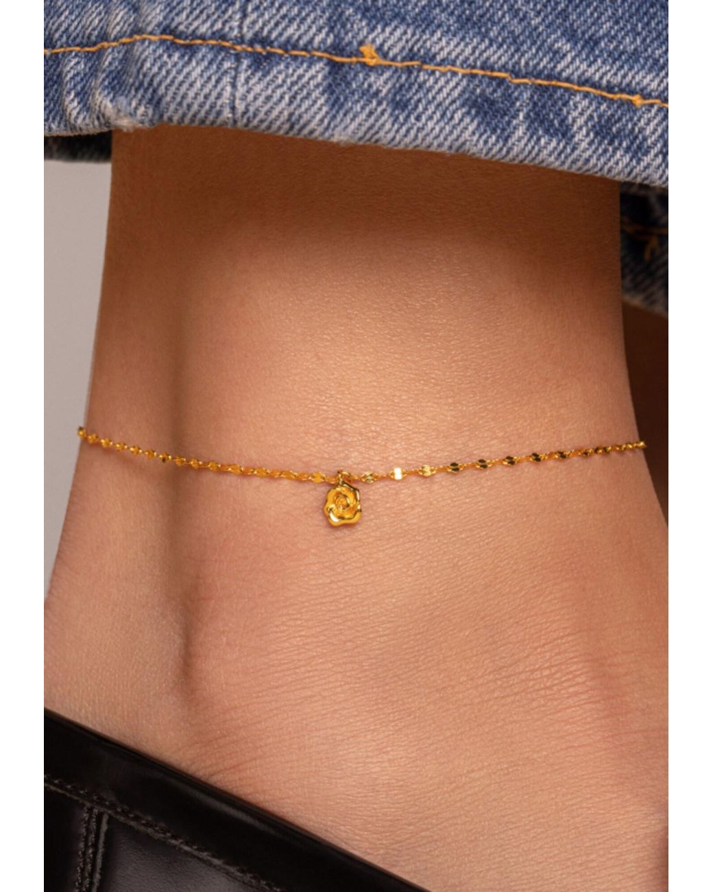 Amor White Fußkette