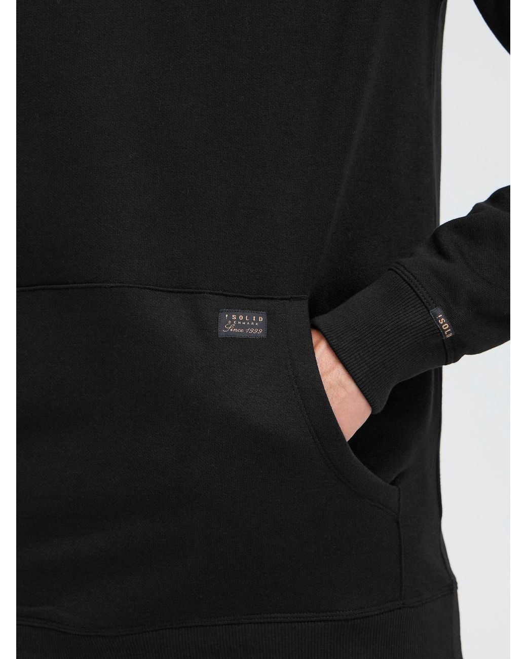 Solid Sweatshirt Sdaujuda in Black für Herren