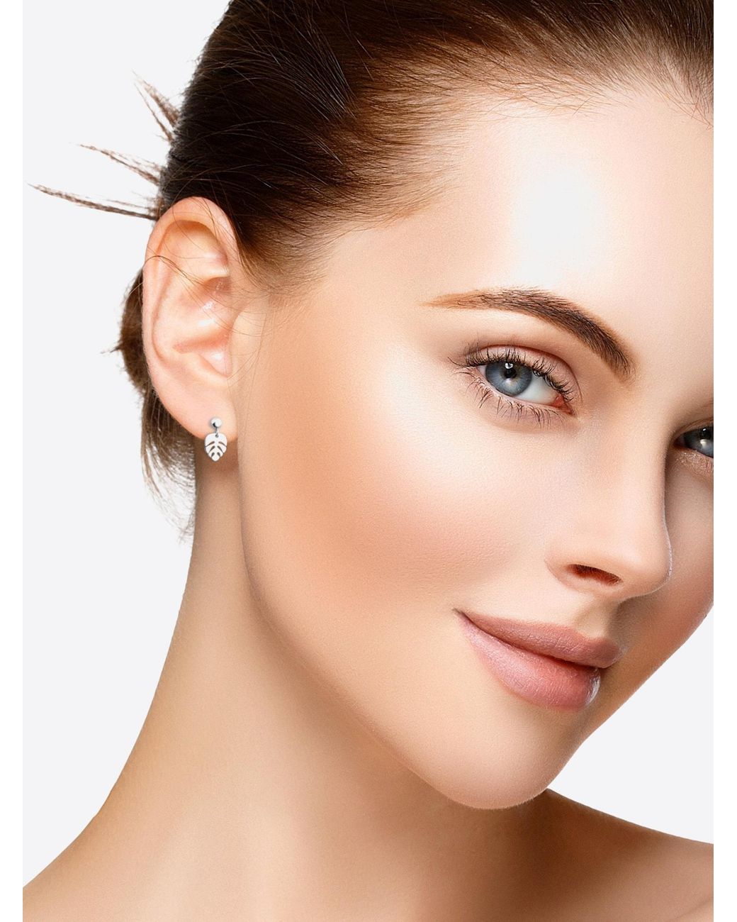 Sofia Milani Metallic Ohrringe Leaf