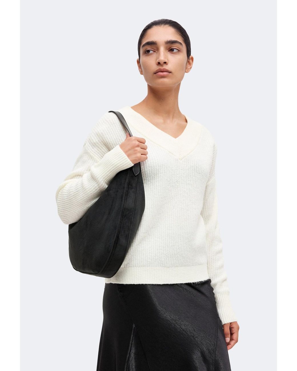 ONLY White Pullover Onlmelton