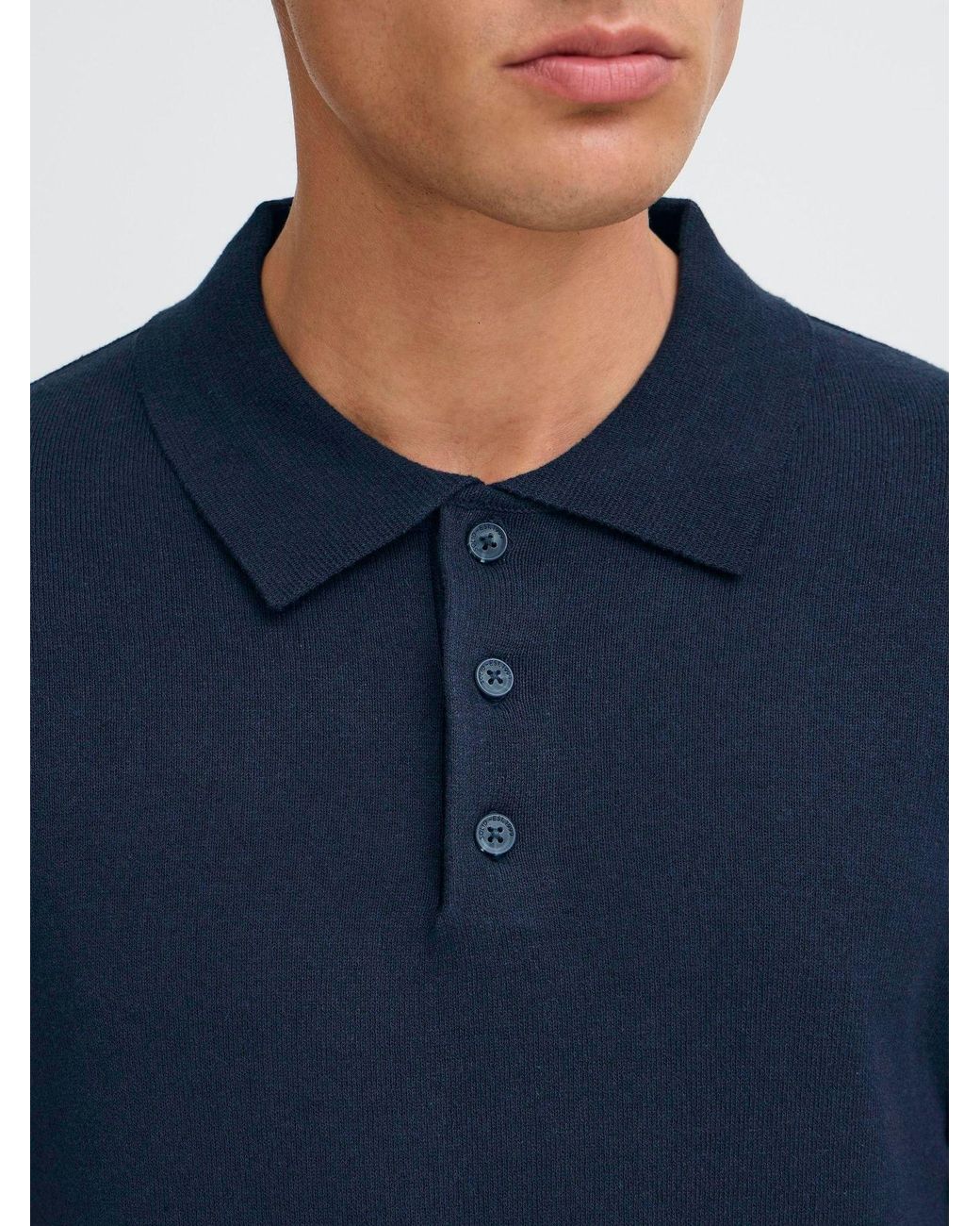 Solid Strickpullover Sdakel in Blue für Herren