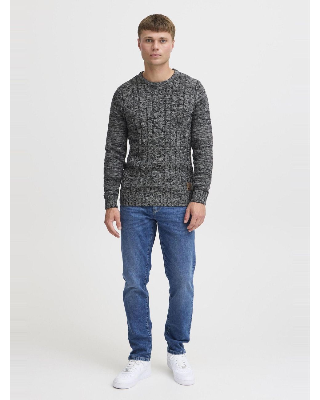Solid Pullover Philemon in Gray für Herren
