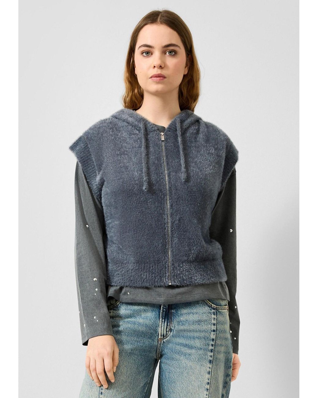 QS Blue Strickweste