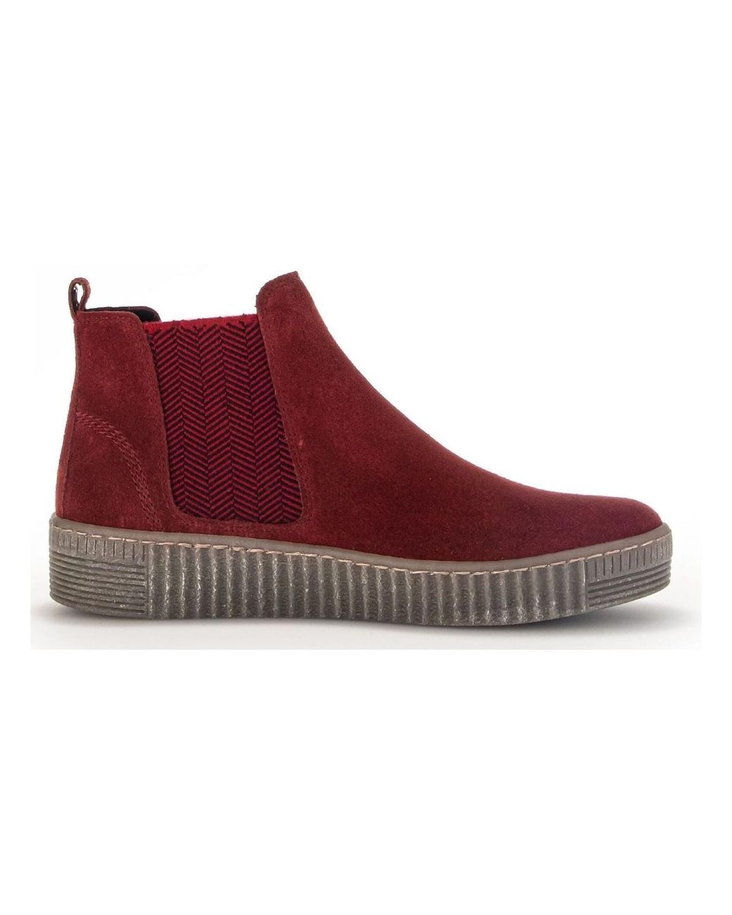 Gabor Red Chelsea Boots