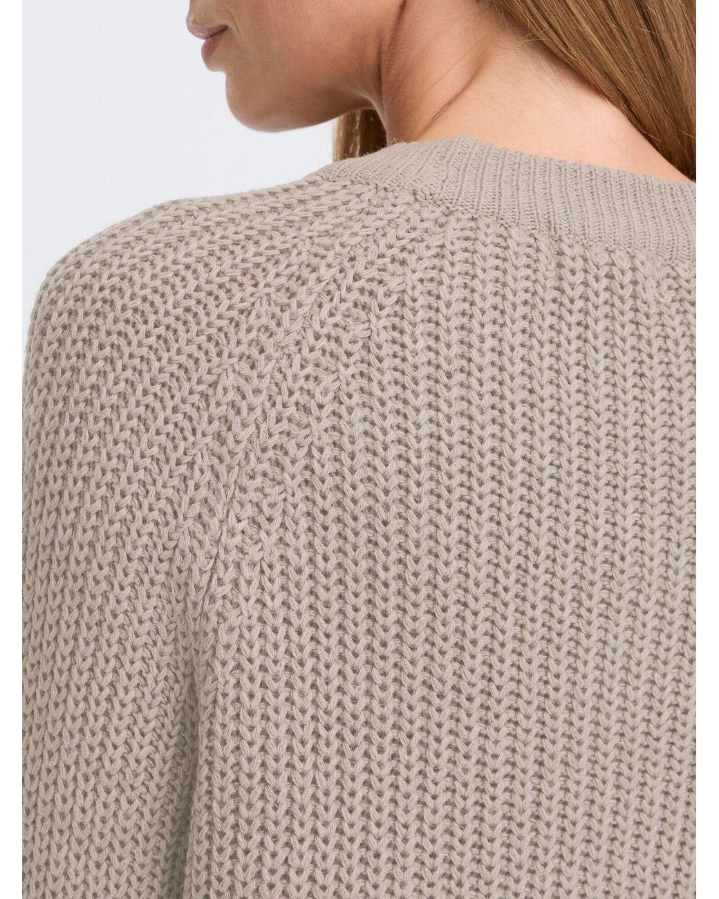 Oxmo Gray Strickpullover Oxfkanna
