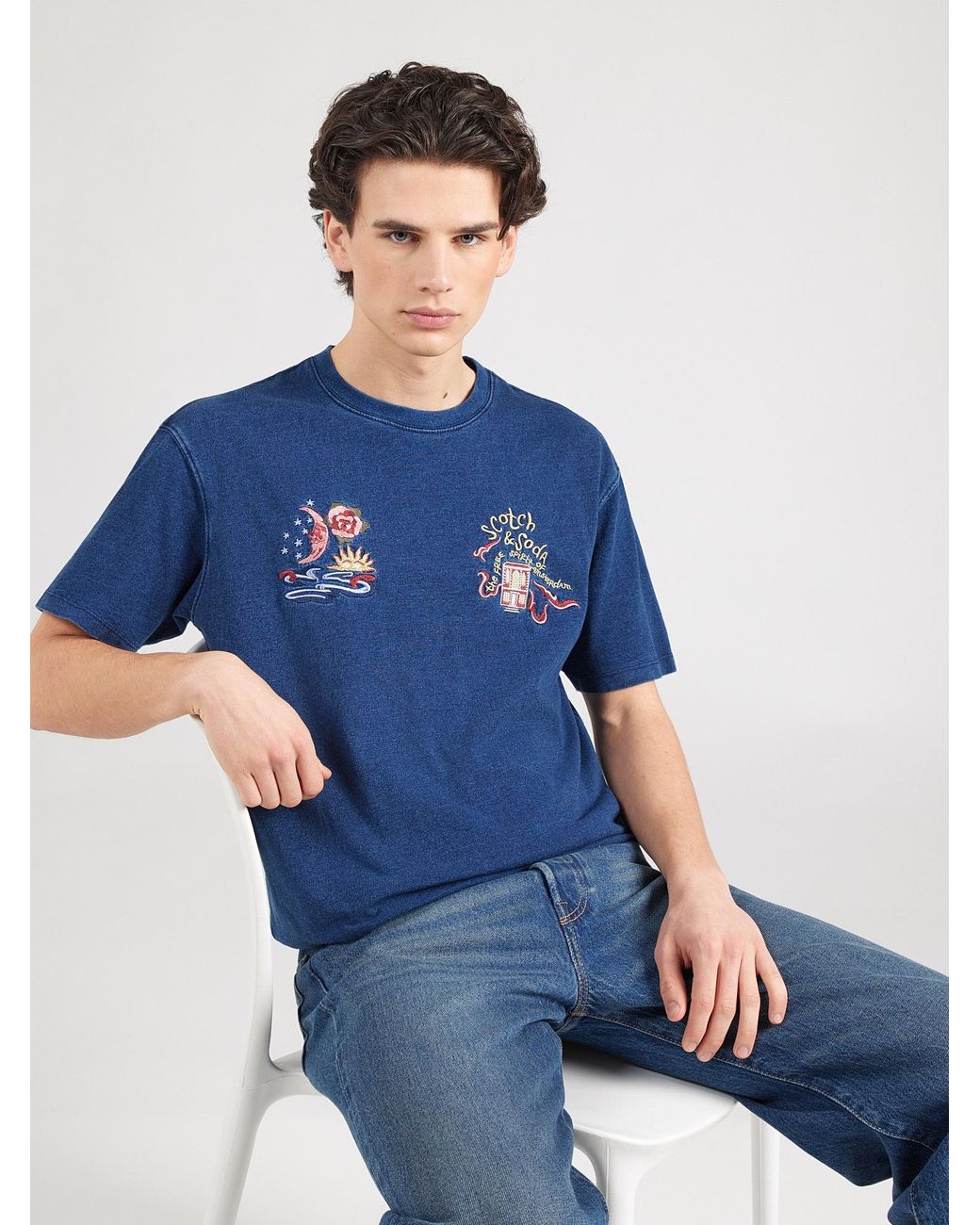 Scotch & Soda T-Shirt The 40Th Annive in Blue für Herren