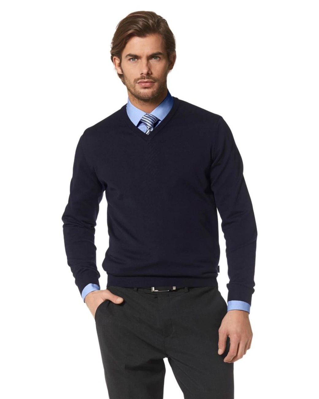 Olymp Pullover in Blue für Herren