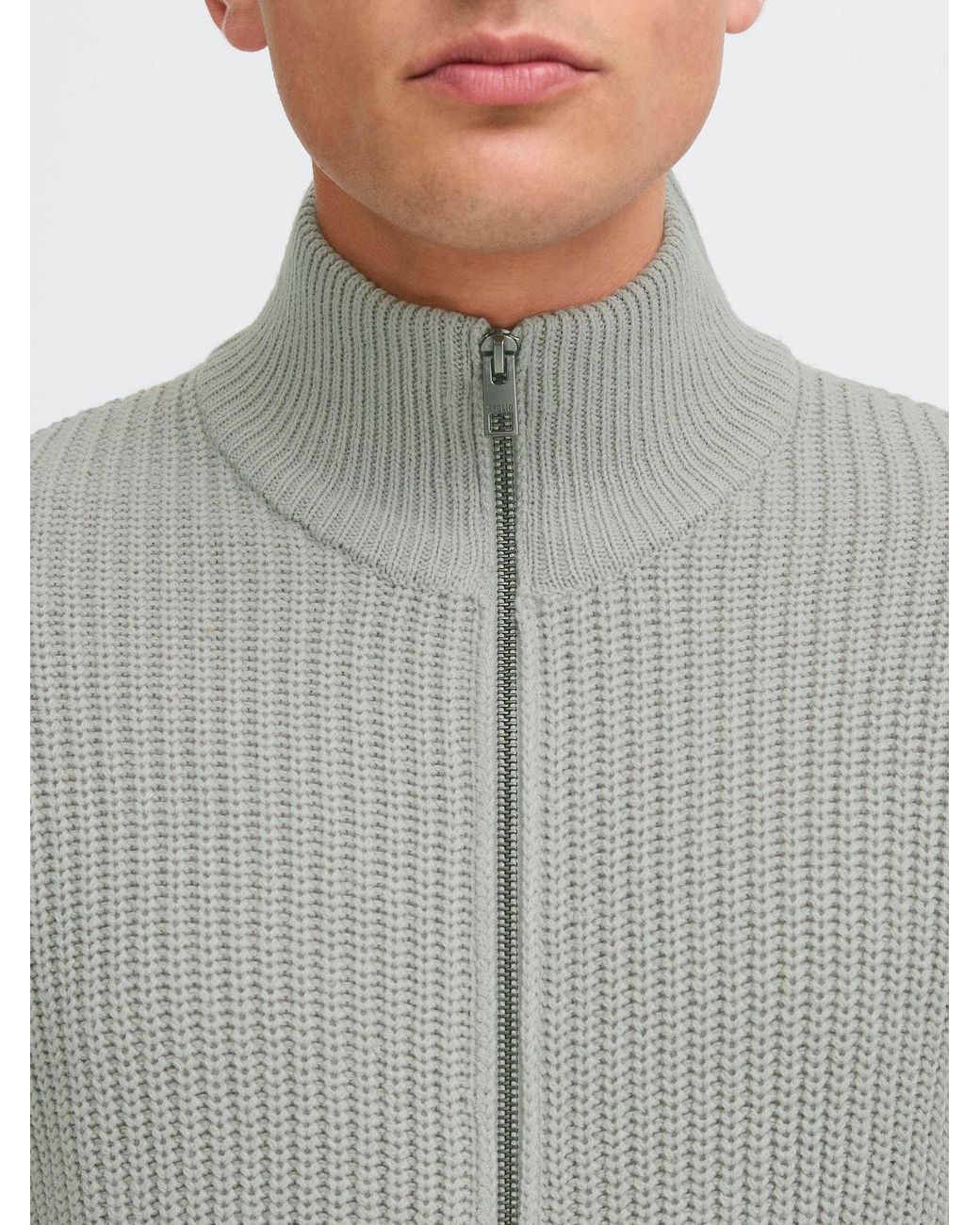 Solid Strickjacke Arno in Gray für Herren