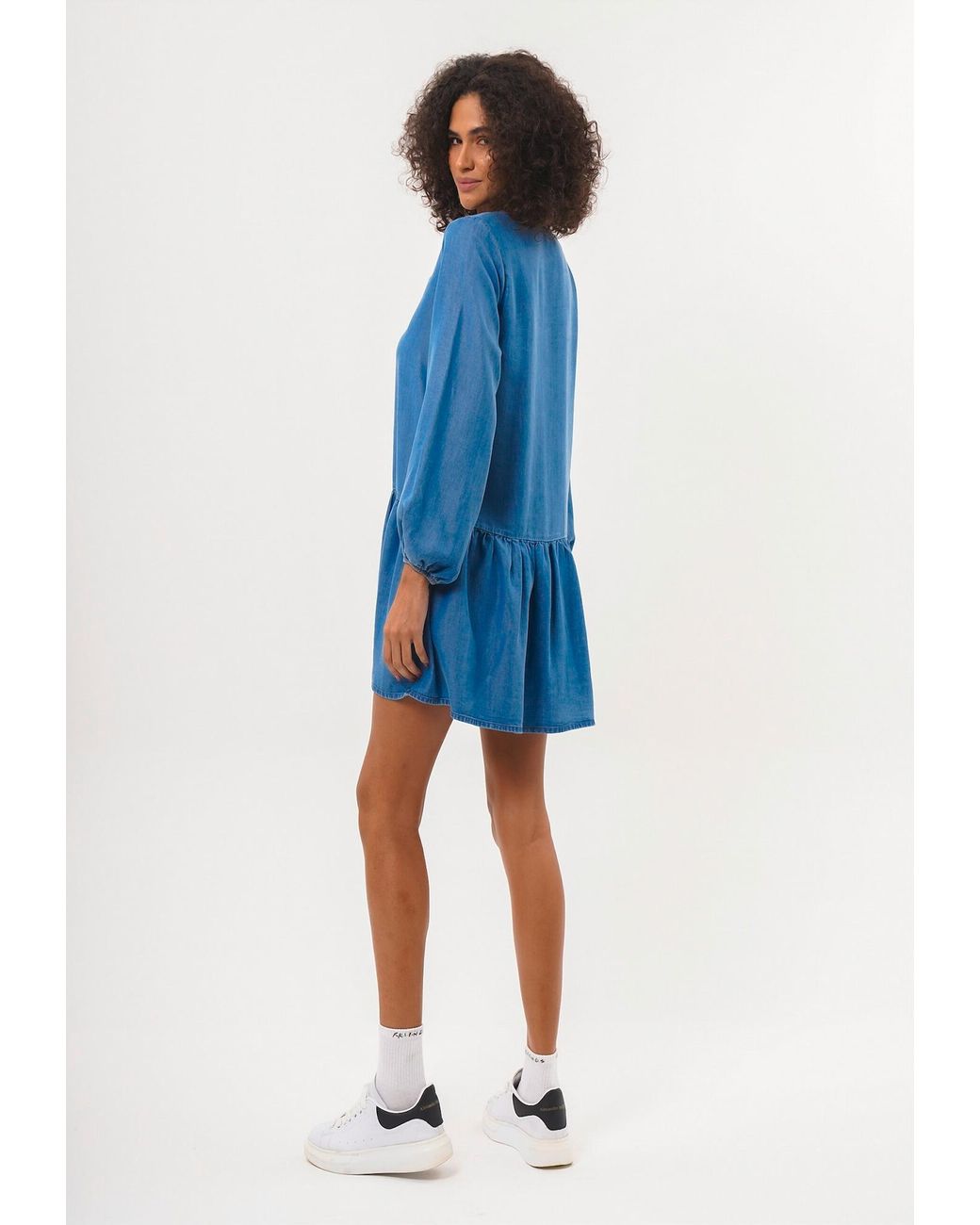 FRESHLIONS Blue Blusenkleid Bonnie